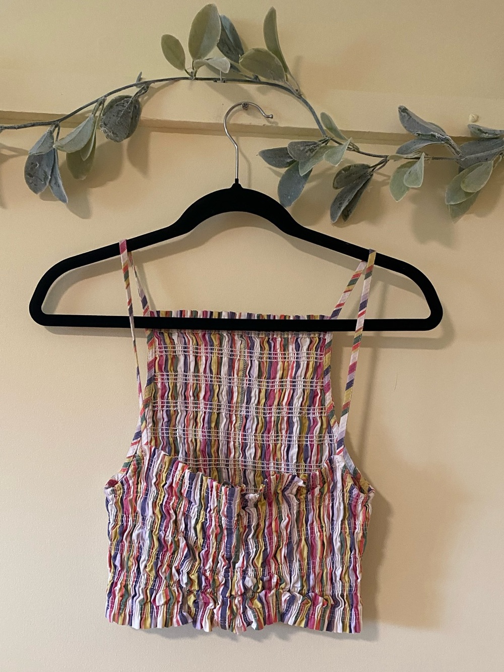 Zara Smocked Multicolor Striped Tank - Picture 2 of 5